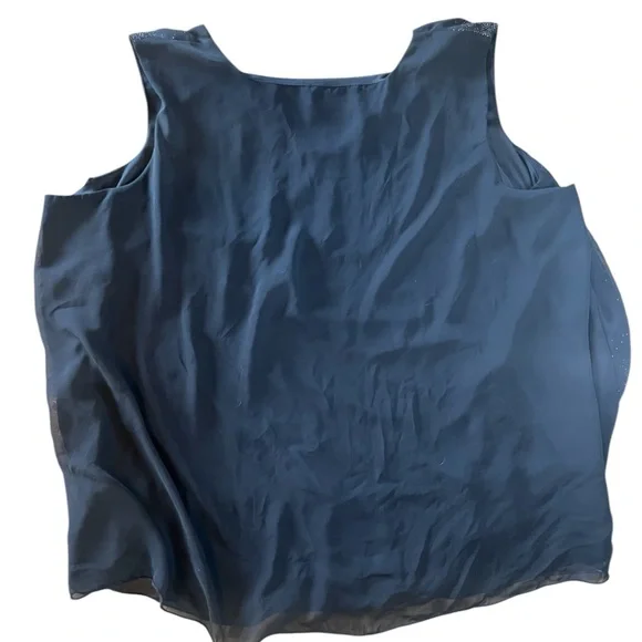 Women’s plus size Black light weight flowy tank top size 25/28 Avenue summer - Picture 2 of 6